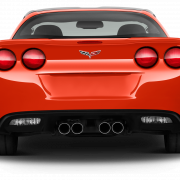 Red Corvette Car Png Высококачественное изображение