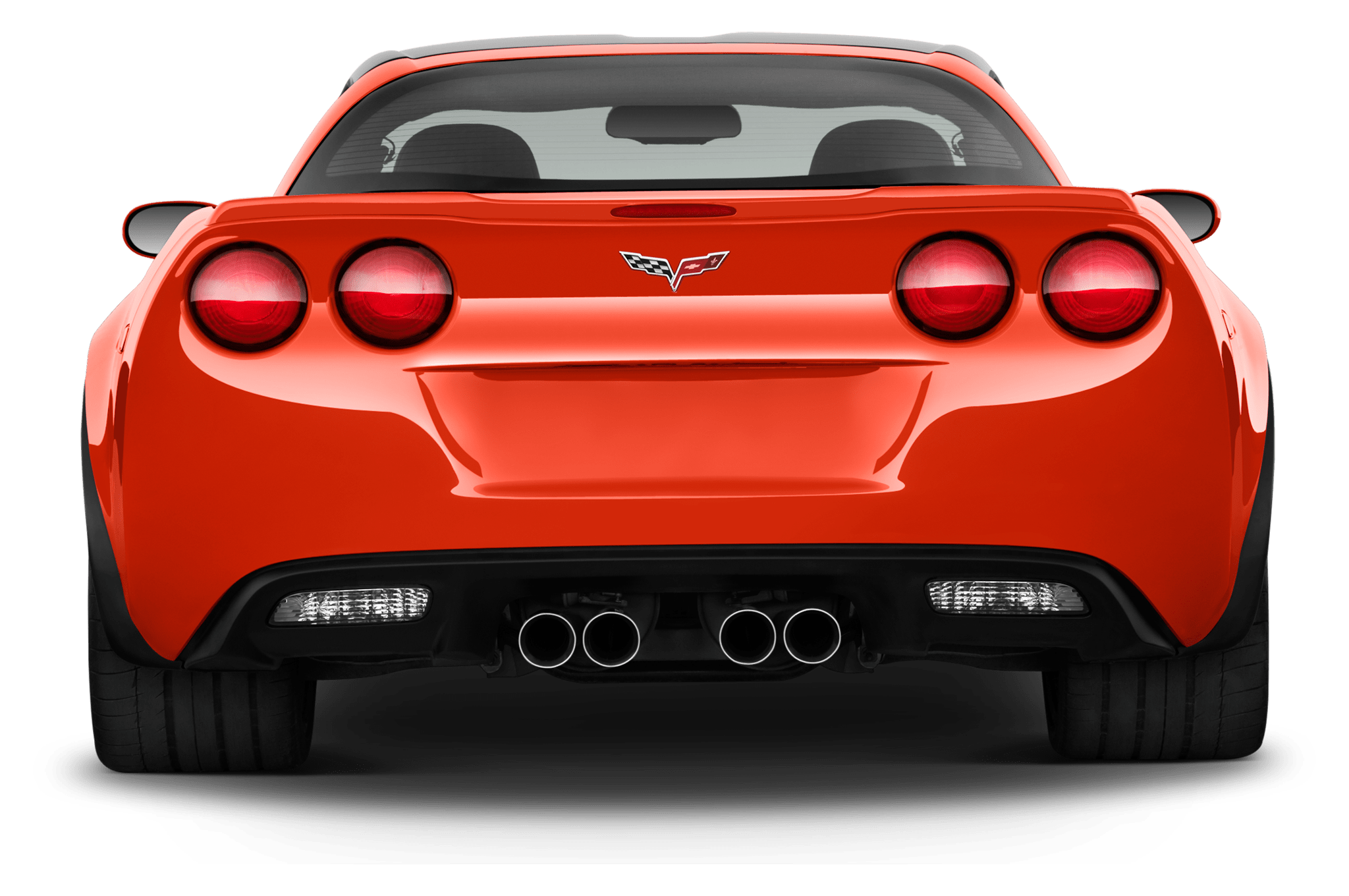 Red Corvette Car PNG High Quality Image