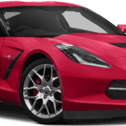 RED Corvette Voiture PNG Pic