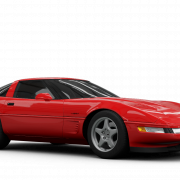 Red Corvette автомобиль png0