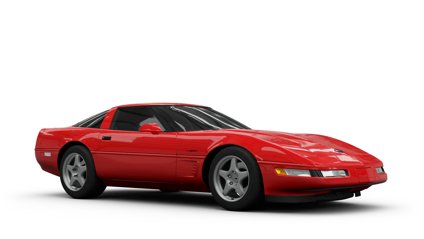 Red Corvette Car PNG0