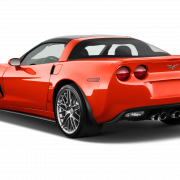 Red Corvette Car PNG1