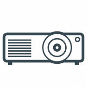 Proyektor video transparan