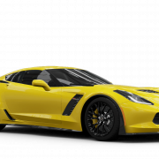 Yellow Corvette Stingray PNG Clipart