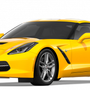 สีเหลือง Corvette Stingray png ภาพฟรี