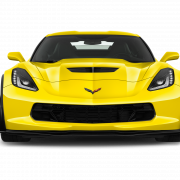 Yellow Corvette Stingray PNG Picture