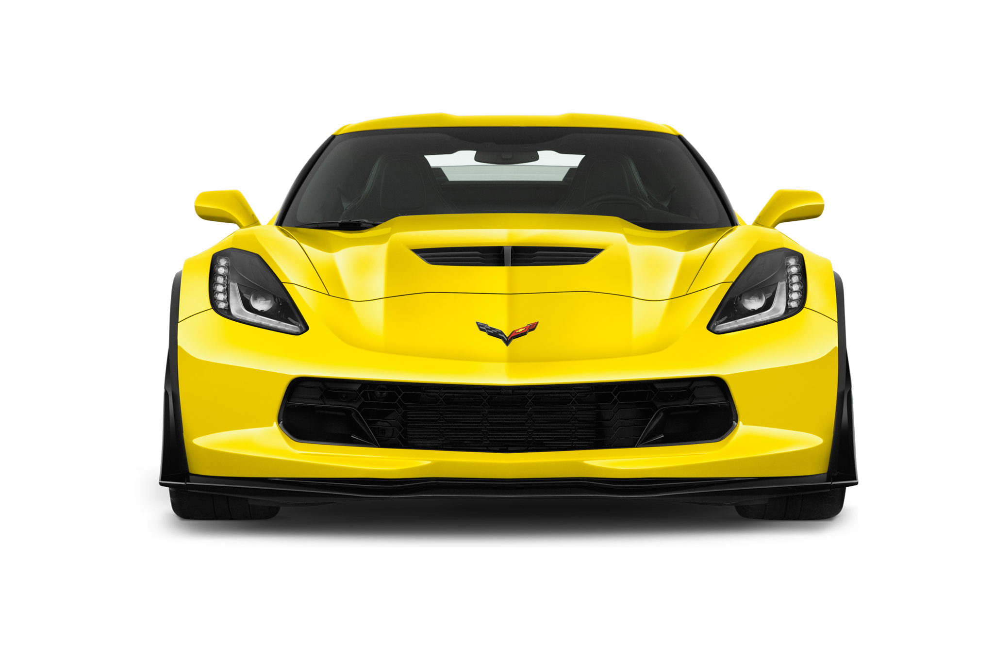 Yellow Corvette Stingray PNG Picture