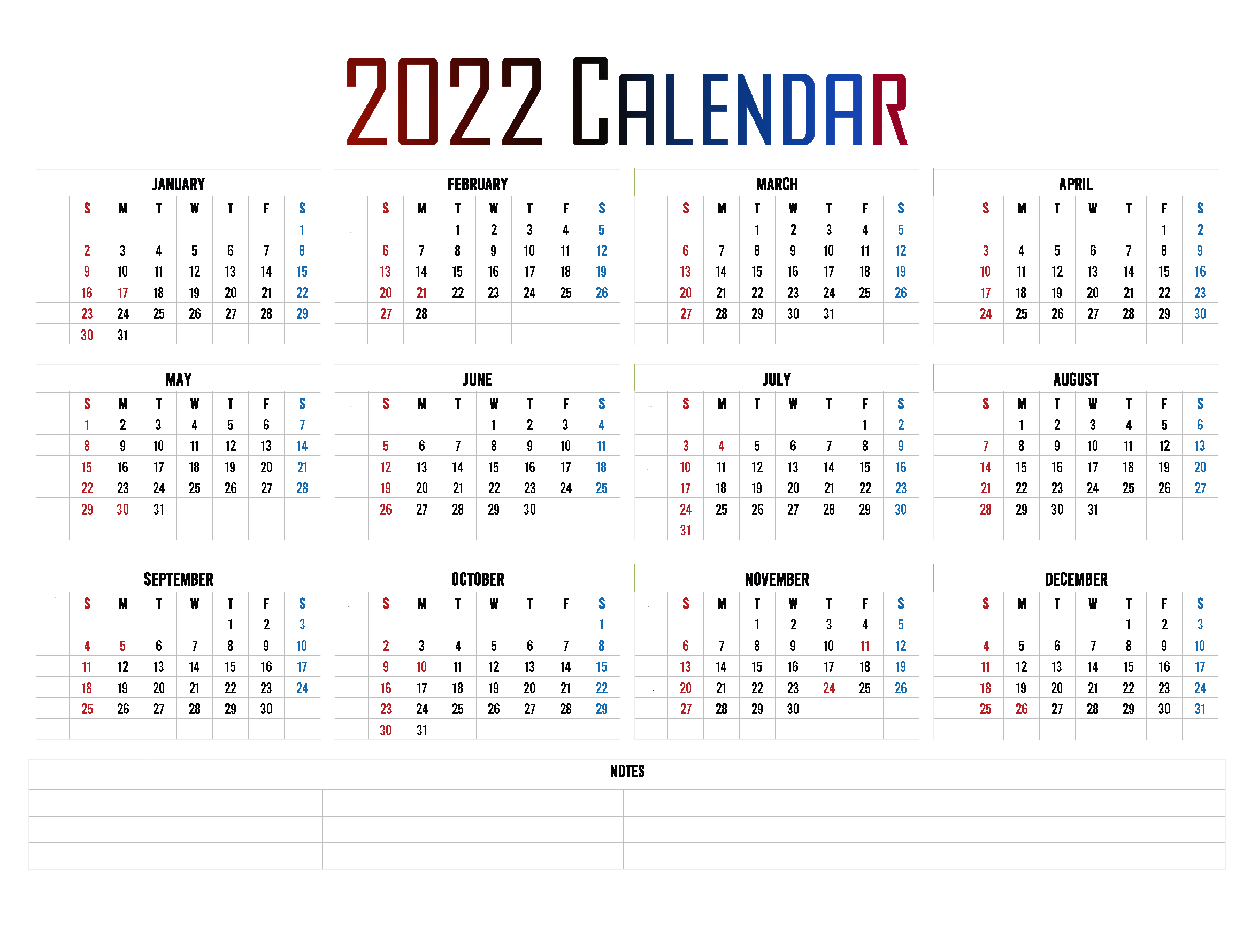 Calendar 2022 PNG Free Download