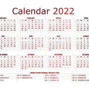 Calendario 2022 PNG Pic