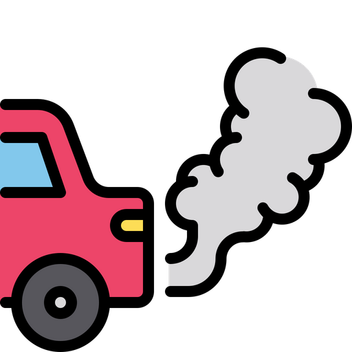 Imagen de PNG de contaminación del aire del automóvil