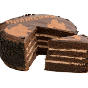 Chocoladekessert cake png gratis afbeelding