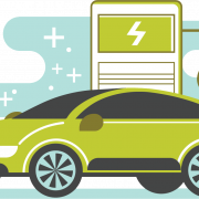 Electric Car Clipart PNG Image