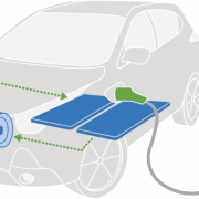Electric Car Vector PNG File Download Free