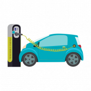Electric Car Vector PNG Free Image