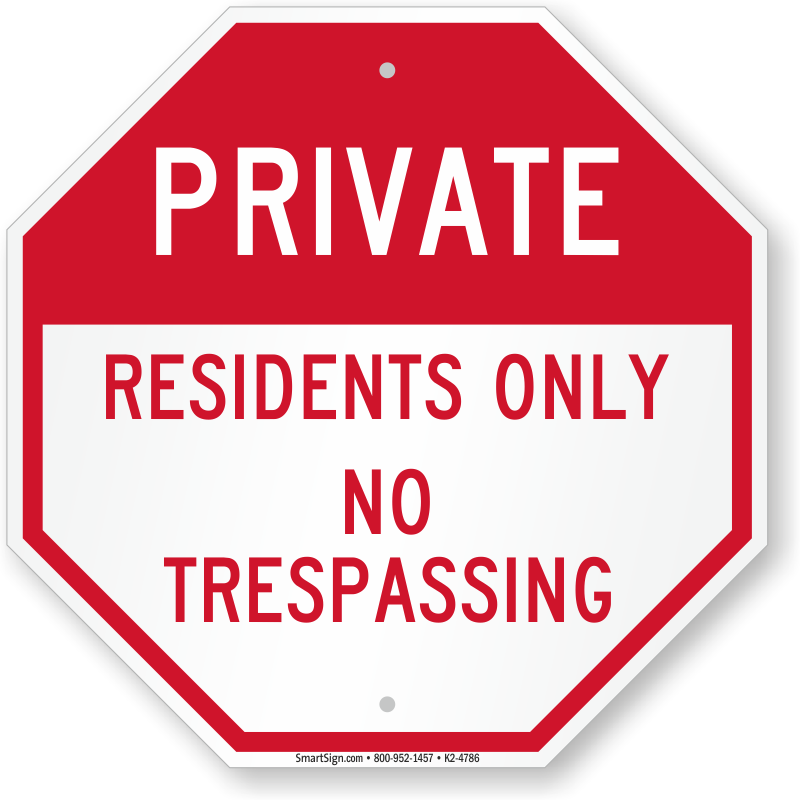No Trespassing Sign PNG File Download Free