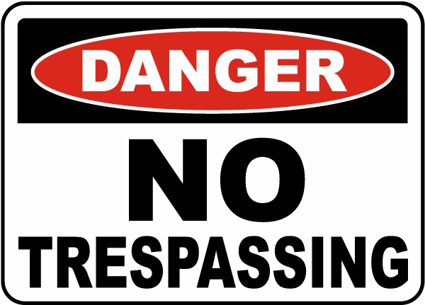 No Trespassing Sign PNG Free Download