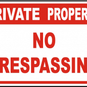No Trespassing Tandatangani Gambar HD PNG
