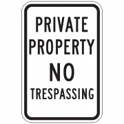 No Trespassing Sign PNG Gambar Berkualitas Tinggi