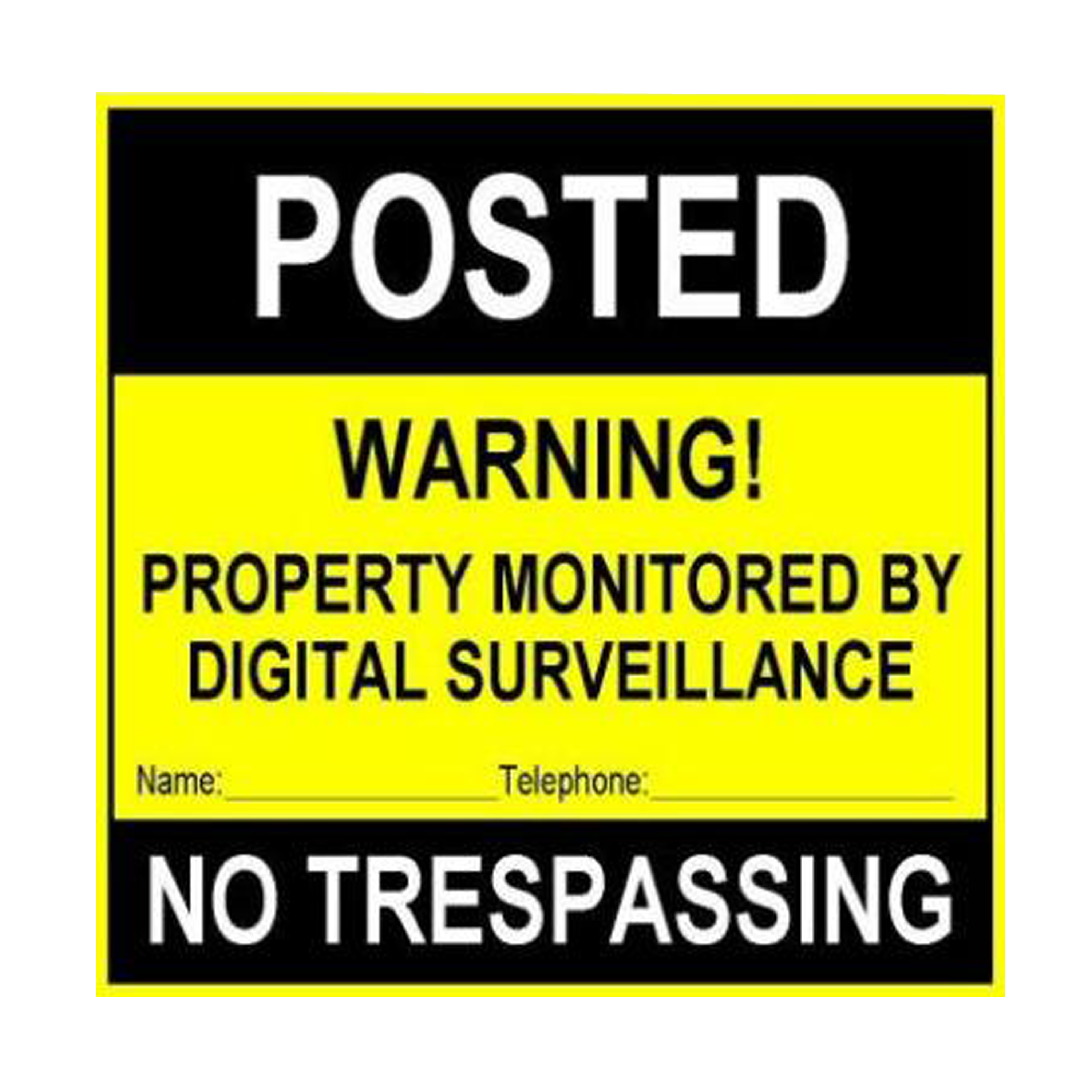 No Trespassing Sign PNG Photo