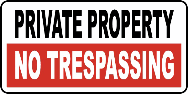 No Trespassing Sign Transparent