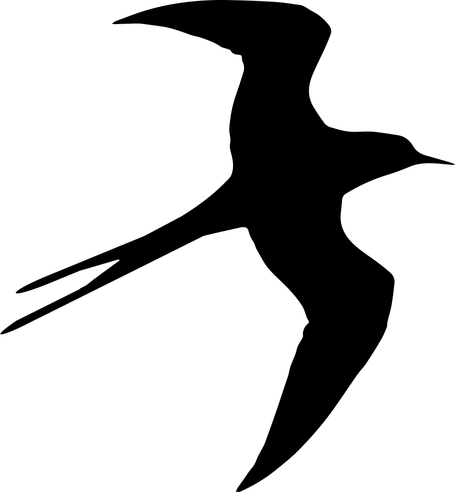 Silhouette Swallow PNG Clipart