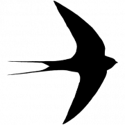 Silhouette Swallow PNG File