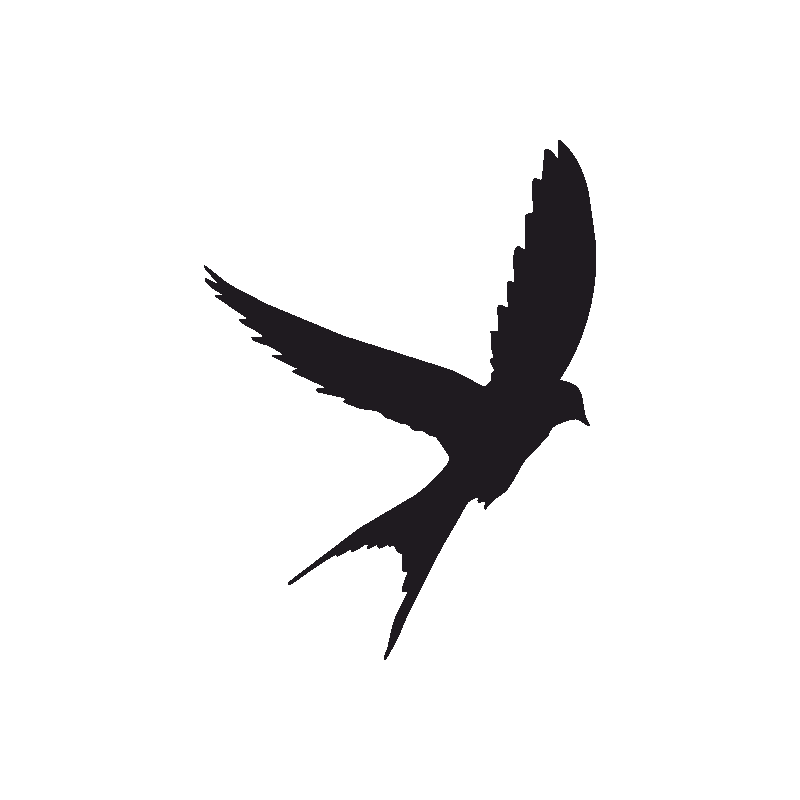 Silhouette Swallow PNG