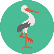 Stork Birth PNG Clipart
