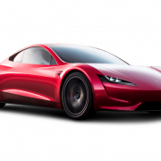 Tesla elektrische auto transparant
