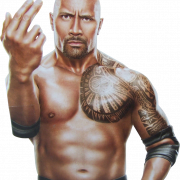 The Rock Wrestler PNG -afbeelding