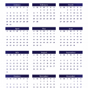 Vector Calendar 2022 PNG Image