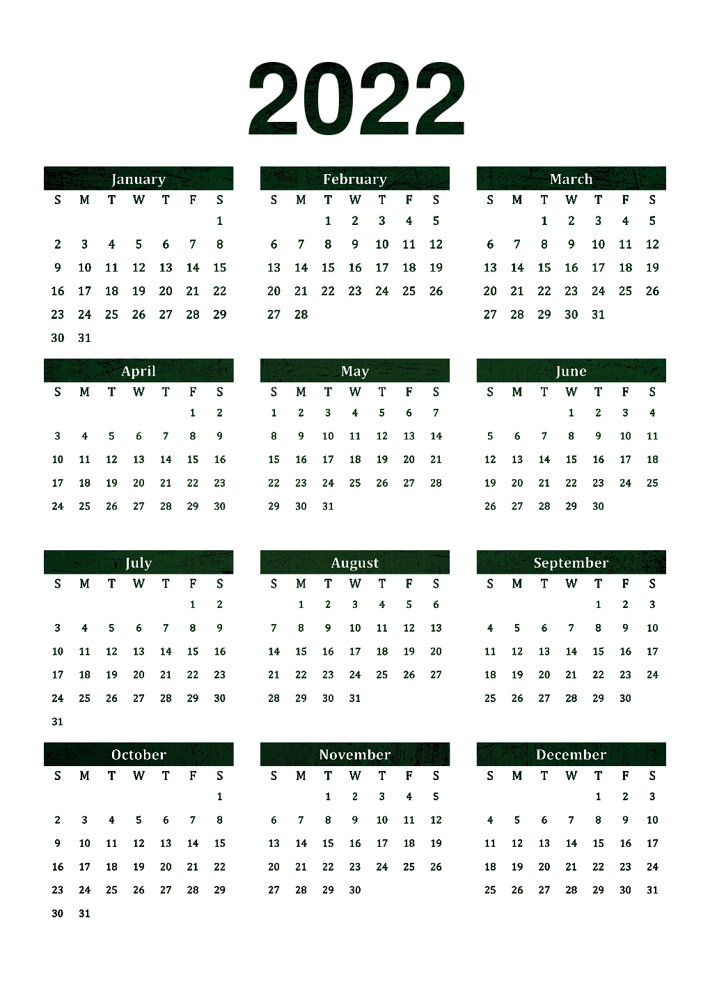 Vector Calendar 2022 Transparent