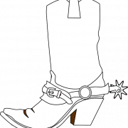 Vector Cowboy Boots PNG Gambar Gratis