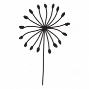 Dandelion vectorielle transparente
