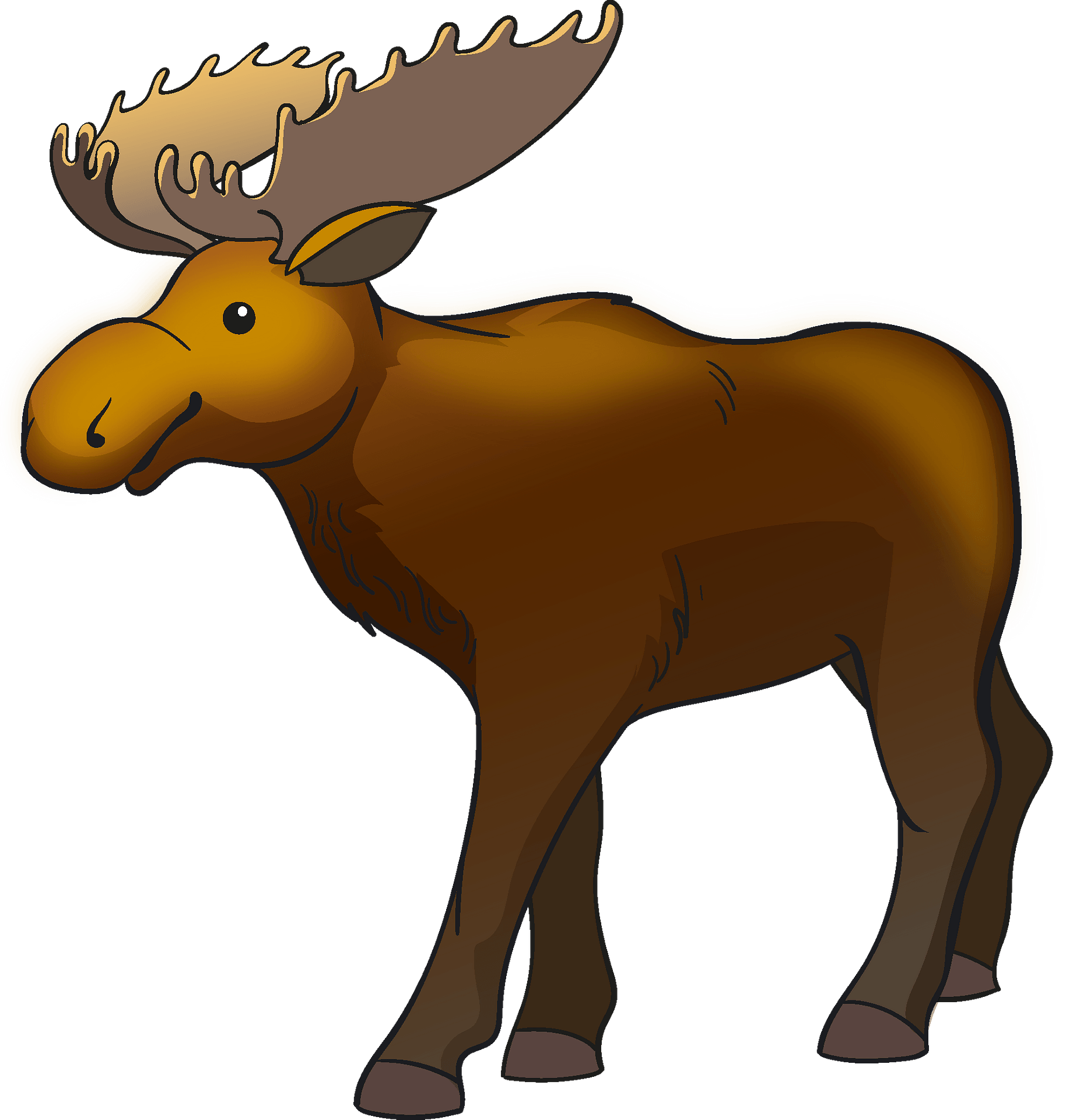 Vector Moose PNG Free Image