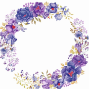 Вектор фиолетовый цветок