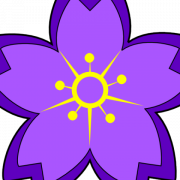Vector PNG de flores violetas