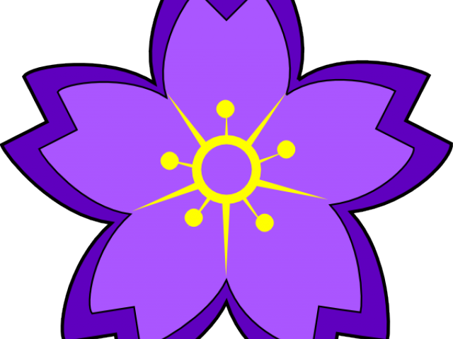 Vector Violet Flower PNG
