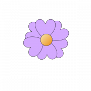 Vector Violet Flower transparant