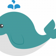 Vector Whale PNG File