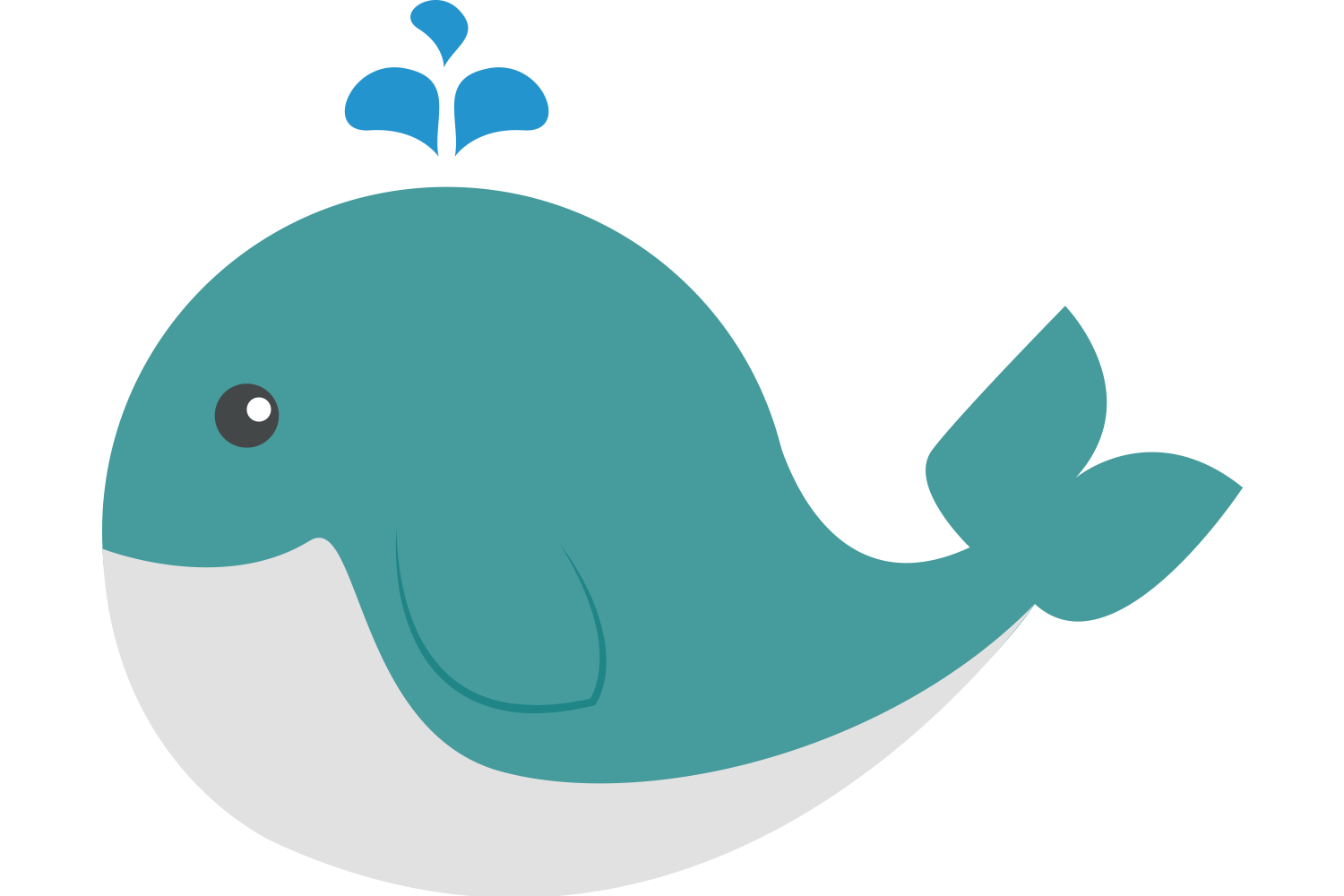 Fichier PNG de baleine vectorielle