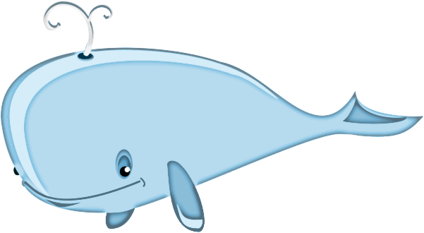 Image PNG de baleine vectorielle
