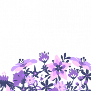 Flor violeta transparente