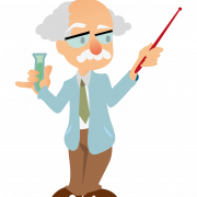 Animated Professor PNG Image