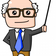 Animated Professor PNG Pic