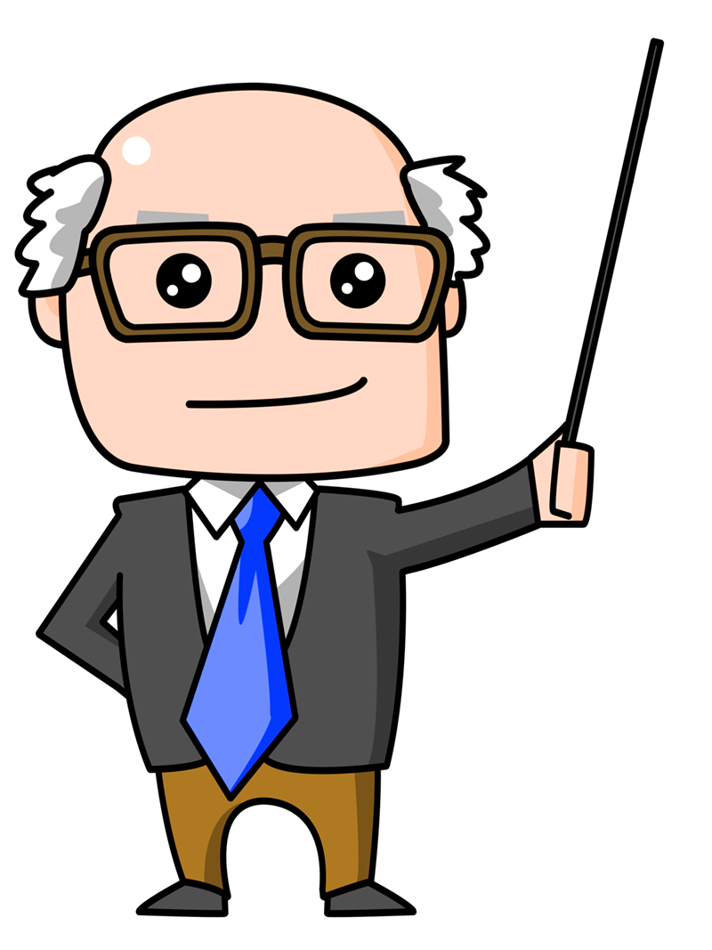 Animated Professor PNG Pic