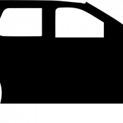 Schwarzer SUV transparent