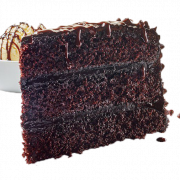 Transparent ng tsokolate cake