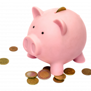 Coins Piggy Bank PNG Free Download