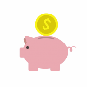 Monedas Piggy Bank Transparente